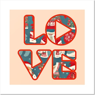 Love Christmas design Posters and Art